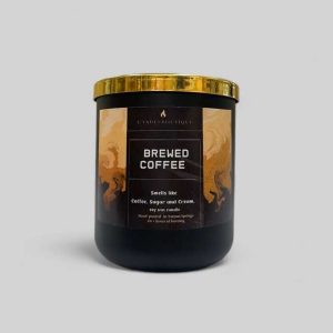 brewed coffee container candle