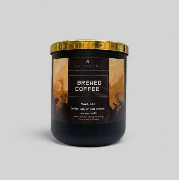 brewed coffee container candle