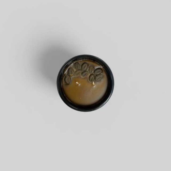 brewed coffee container candle top