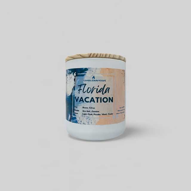 florida vacation container candle