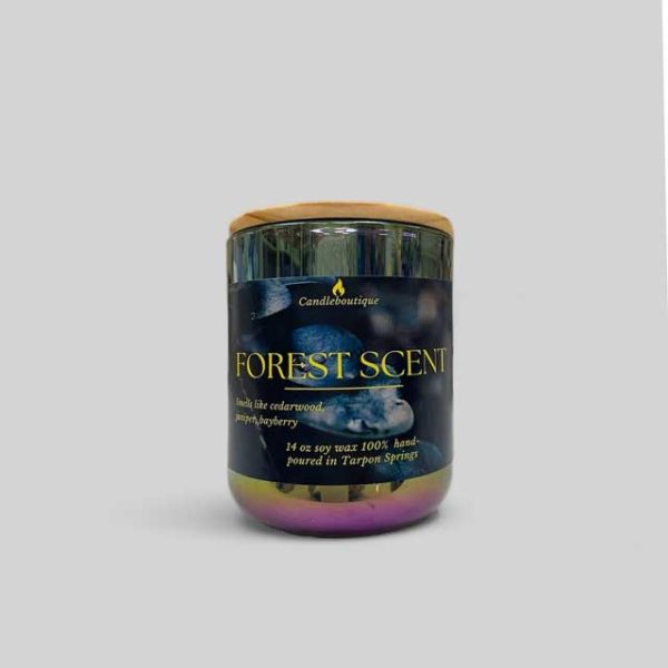 forest scent container candle