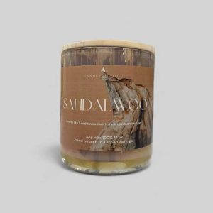 Sandalwood container candle