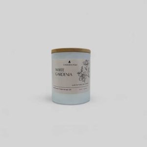 white gardenia container candle